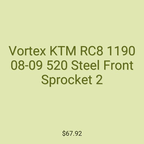 Vortex KTM RC8 1190 08-09 520 Steel Front Sprocket 2