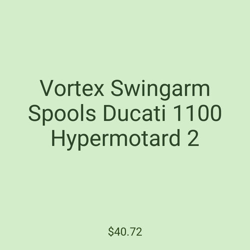 Vortex Swingarm Spools Ducati 1100 Hypermotard 2