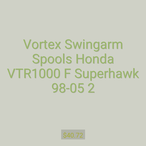 Vortex Swingarm Spools Honda VTR1000 F Superhawk 98-05 2