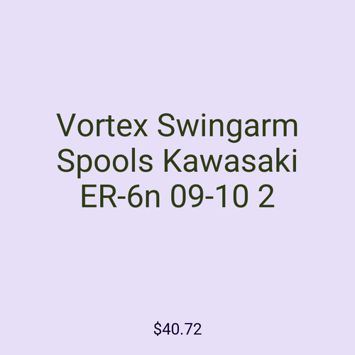 Vortex Swingarm Spools Kawasaki ER-6n 09-10 2