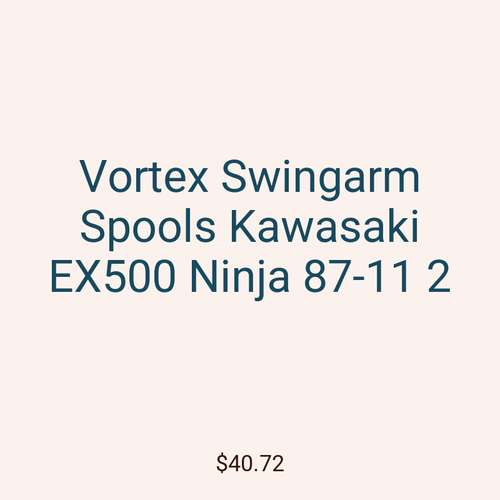 Vortex Swingarm Spools Kawasaki EX500 Ninja 87-11 2