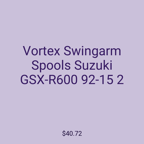 Vortex Swingarm Spools Suzuki GSX-R600 92-15 2