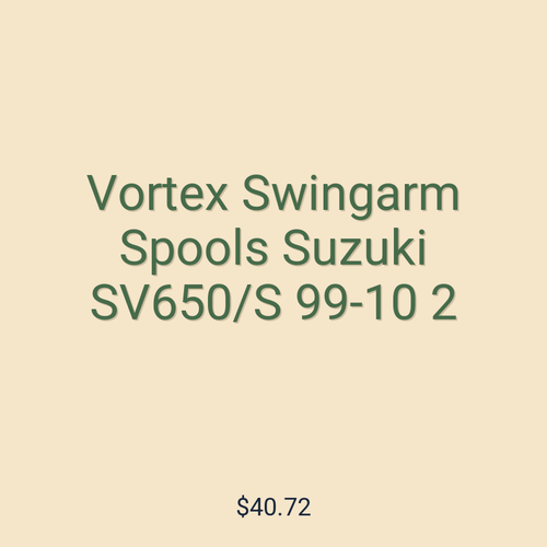 Vortex Swingarm Spools Suzuki SV650/S 99-10 2