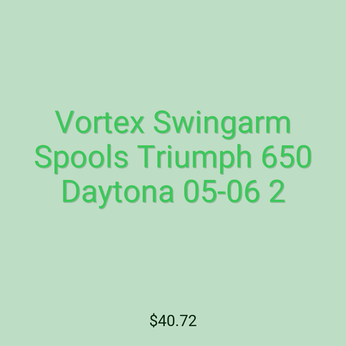 Vortex Swingarm Spools Triumph 650 Daytona 05-06 2