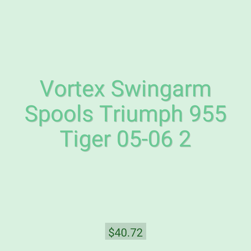 Vortex Swingarm Spools Triumph 955 Tiger 05-06 2