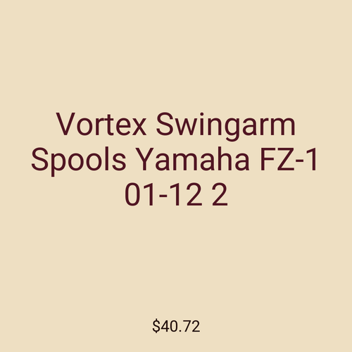 Vortex Swingarm Spools Yamaha FZ-1 01-12 2