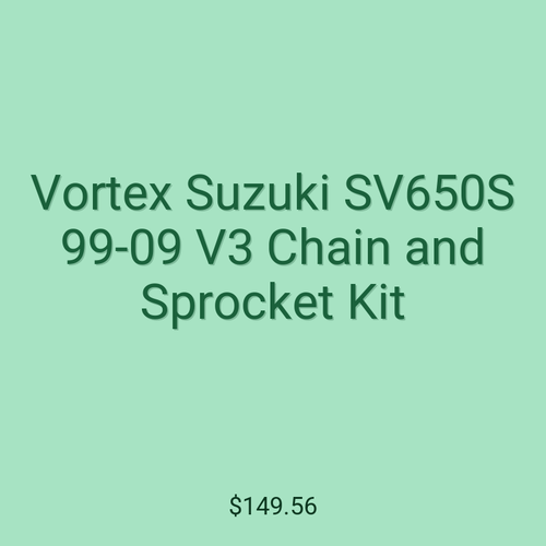 Vortex Suzuki SV650S 99-09 V3 Chain and Sprocket Kit
