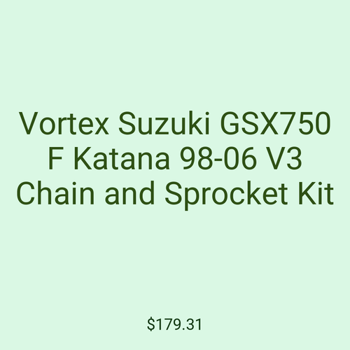 Vortex Suzuki GSX750 F Katana 98-06 V3 Chain and Sprocket Kit