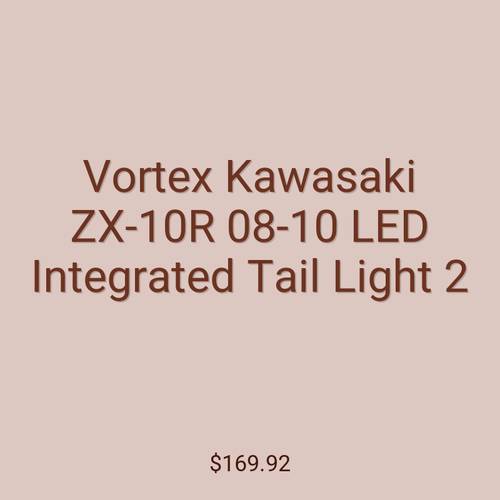 Vortex Kawasaki ZX-10R 08-10 LED Integrated Tail Light 2