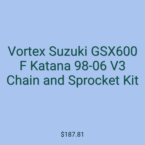 Vortex Suzuki GSX600 F Katana 98-06 V3 Chain and Sprocket Kit