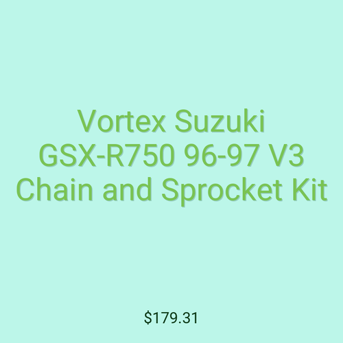 Vortex Suzuki GSX-R750 96-97 V3 Chain and Sprocket Kit