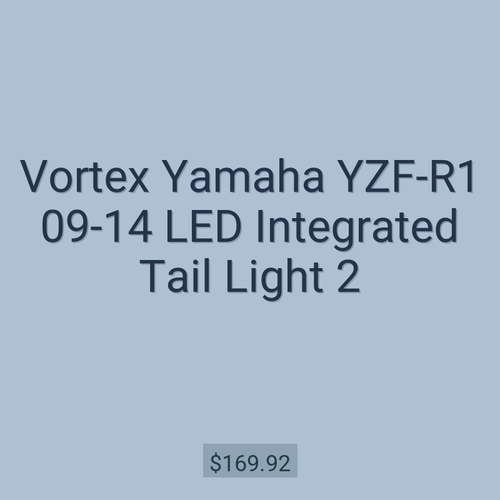 Vortex Yamaha YZF-R1 09-14 LED Integrated Tail Light 2