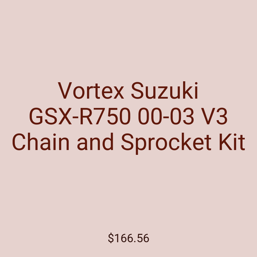 Vortex Suzuki GSX-R750 00-03 V3 Chain and Sprocket Kit