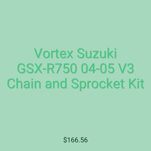 Vortex Suzuki GSX-R750 04-05 V3 Chain and Sprocket Kit