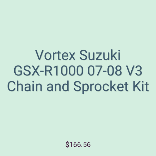 Vortex Suzuki GSX-R1000 07-08 V3 Chain and Sprocket Kit