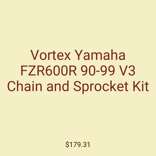 Vortex Yamaha FZR600R 90-99 V3 Chain and Sprocket Kit