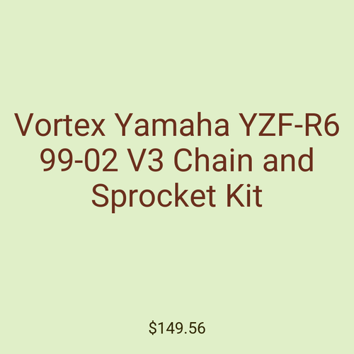 Vortex Yamaha YZF-R6 99-02 V3 Chain and Sprocket Kit