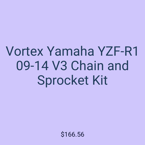 Vortex Yamaha YZF-R1 09-14 V3 Chain and Sprocket Kit