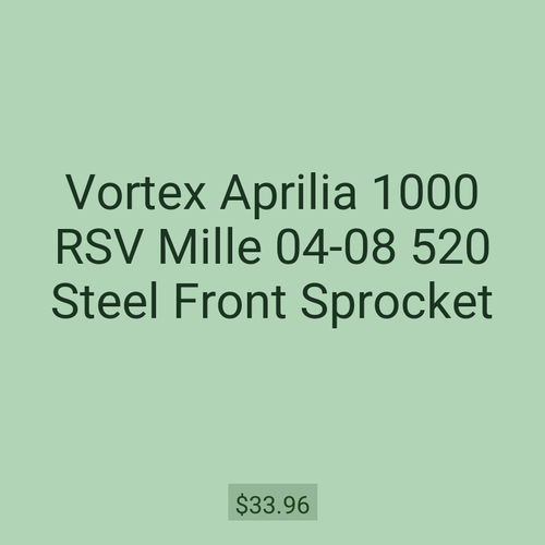 Vortex Aprilia 1000 RSV Mille 04-08 520 Steel Front Sprocket