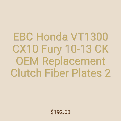 EBC Honda VT1300 CX10 Fury 10-13 CK OEM Replacement Clutch Fiber Plates 2