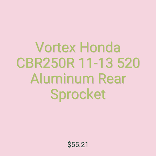 Vortex Honda CBR250R 11-13 520 Aluminum Rear Sprocket