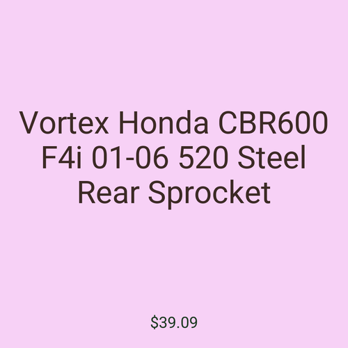 Vortex Honda CBR600 F4i 01-06 520 Steel Rear Sprocket
