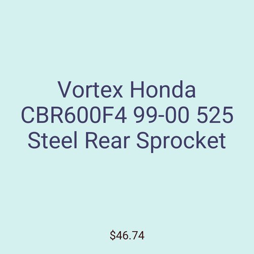 Vortex Honda CBR600F4 99-00 525 Steel Rear Sprocket