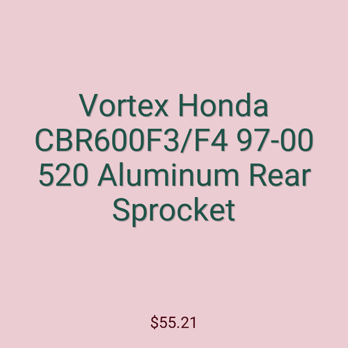Vortex Honda CBR600F3/F4 97-00 520 Aluminum Rear Sprocket