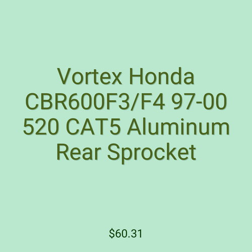 Vortex Honda CBR600F3/F4 97-00 520 CAT5 Aluminum Rear Sprocket