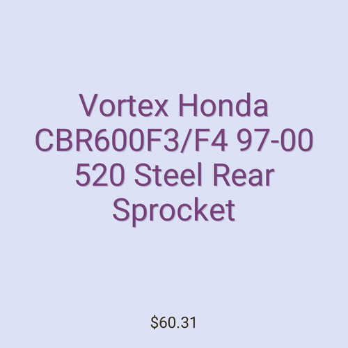 Vortex Honda CBR600F3/F4 97-00 520 Steel Rear Sprocket