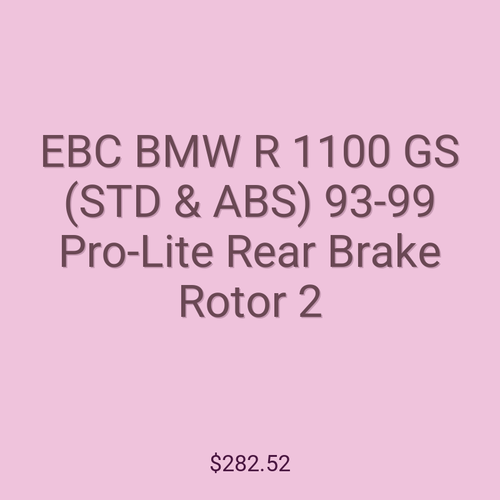 EBC BMW R 1100 GS (STD & ABS) 93-99 Pro-Lite Rear Brake Rotor 2