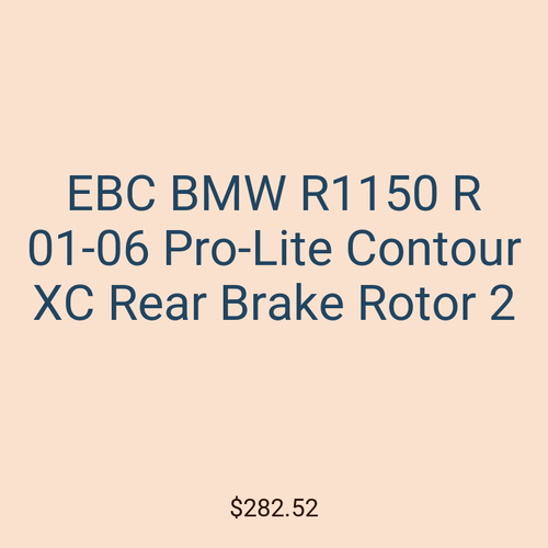 EBC BMW R1150 R 01-06 Pro-Lite Contour XC Rear Brake Rotor 2