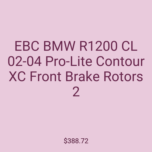 EBC BMW R1200 CL 02-04 Pro-Lite Contour XC Front Brake Rotors 2