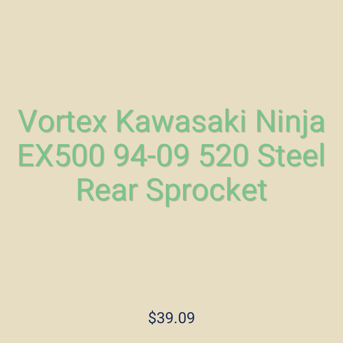 Vortex Kawasaki Ninja EX500 94-09 520 Steel Rear Sprocket