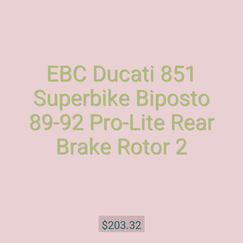 EBC Ducati 851 Superbike Biposto 89-92 Pro-Lite Rear Brake Rotor 2