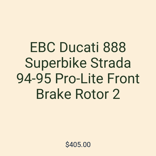 EBC Ducati 888 Superbike Strada 94-95 Pro-Lite Front Brake Rotor 2