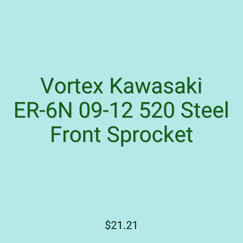 Vortex Kawasaki ER-6N 09-12 520 Steel Front Sprocket