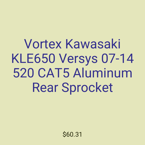 Vortex Kawasaki KLE650 Versys 07-14 520 CAT5 Aluminum Rear Sprocket
