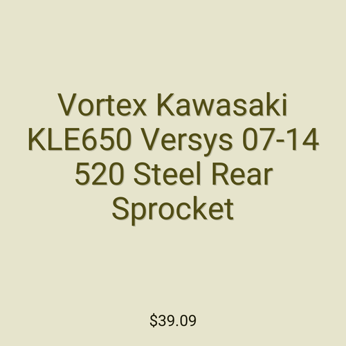 Vortex Kawasaki KLE650 Versys 07-14 520 Steel Rear Sprocket