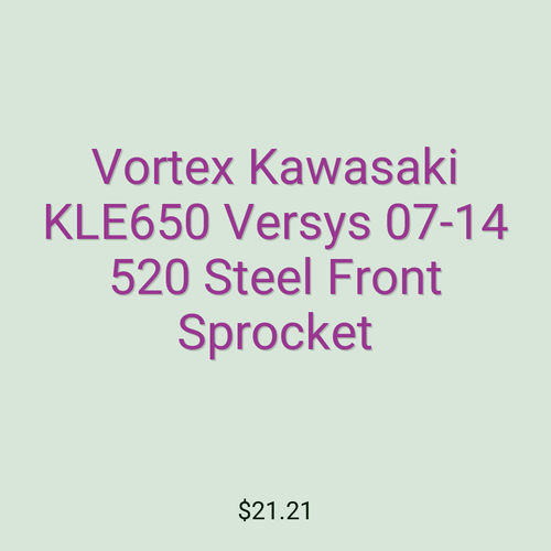 Vortex Kawasaki KLE650 Versys 07-14 520 Steel Front Sprocket