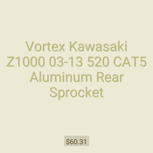 Vortex Kawasaki Z1000 03-13 520 CAT5 Aluminum Rear Sprocket