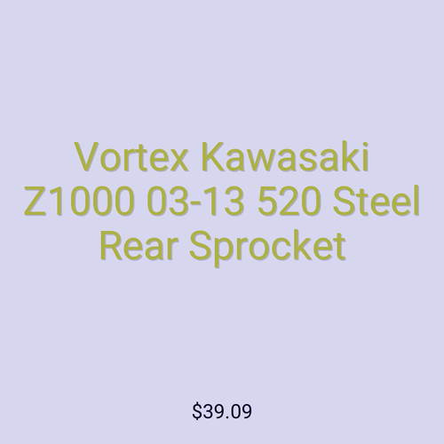 Vortex Kawasaki Z1000 03-13 520 Steel Rear Sprocket