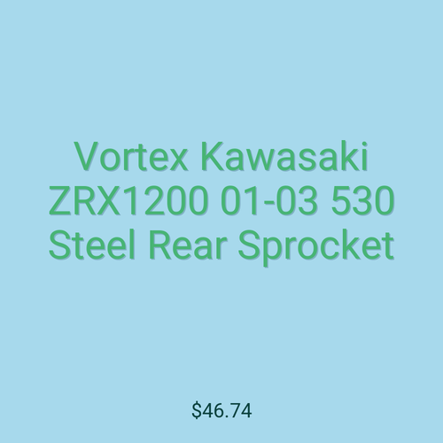 Vortex Kawasaki ZRX1200 01-03 530 Steel Rear Sprocket