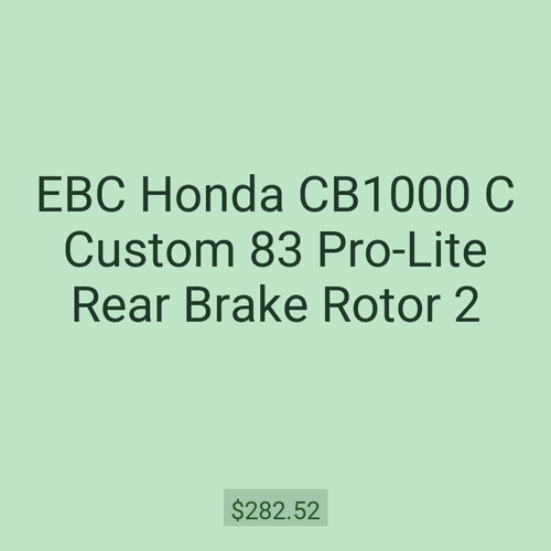 EBC Honda CB1000 C Custom 83 Pro-Lite Rear Brake Rotor 2
