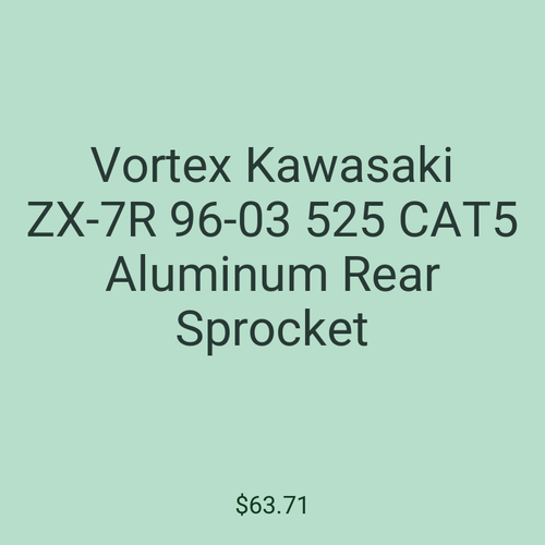 Vortex Kawasaki ZX-7R 96-03 525 CAT5 Aluminum Rear Sprocket