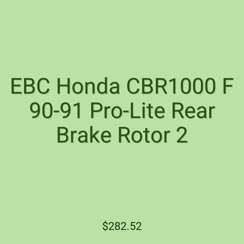 EBC Honda CBR1000 F 90-91 Pro-Lite Rear Brake Rotor 2