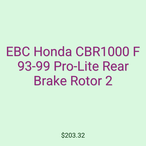 EBC Honda CBR1000 F 93-99 Pro-Lite Rear Brake Rotor 2