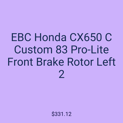 EBC Honda CX650 C Custom 83 Pro-Lite Front Brake Rotor Left 2