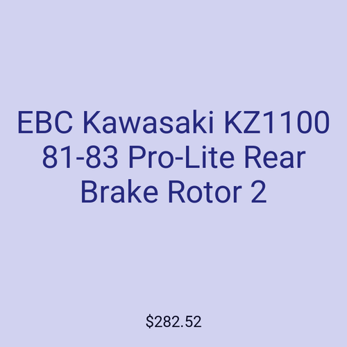 EBC Kawasaki KZ1100 81-83 Pro-Lite Rear Brake Rotor 2