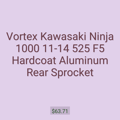Vortex Kawasaki Ninja 1000 11-14 525 F5 Hardcoat Aluminum Rear Sprocket